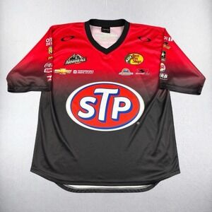 Tony Stewart Racing Shirt Mens Medium STP Armorall Logo Print Vicci NASCAR